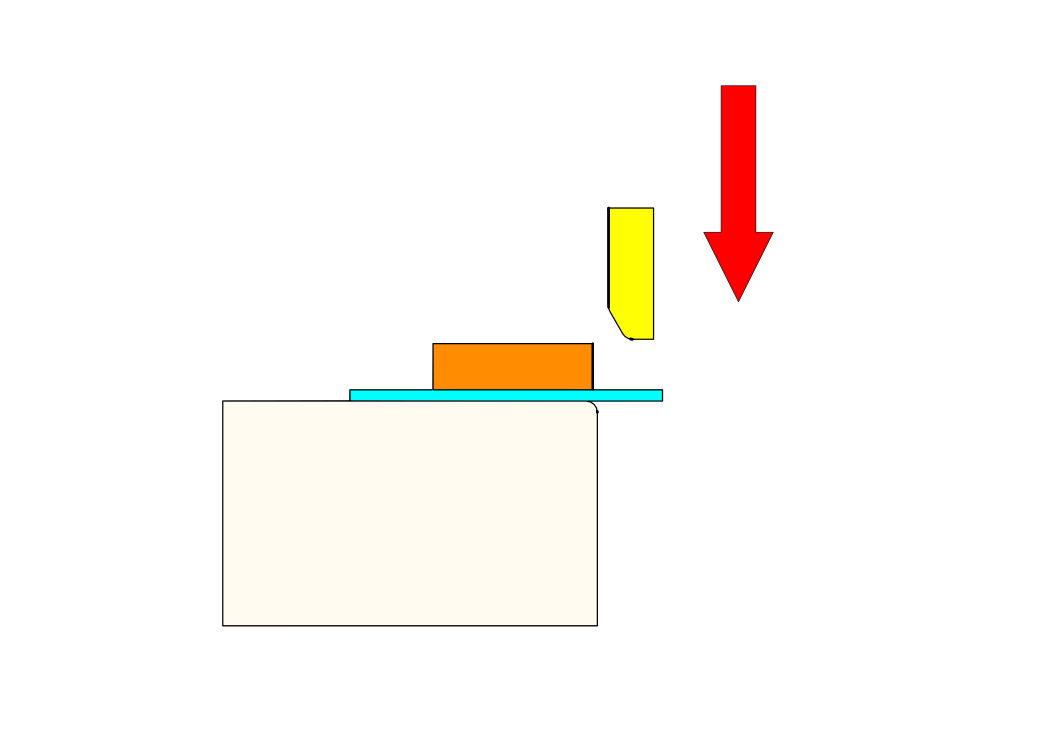 Edge bending the workpiece